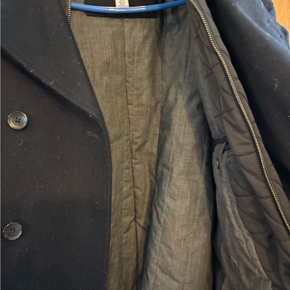Calvin Klein double layered peacoat size large in navy - Picture 4 of 6